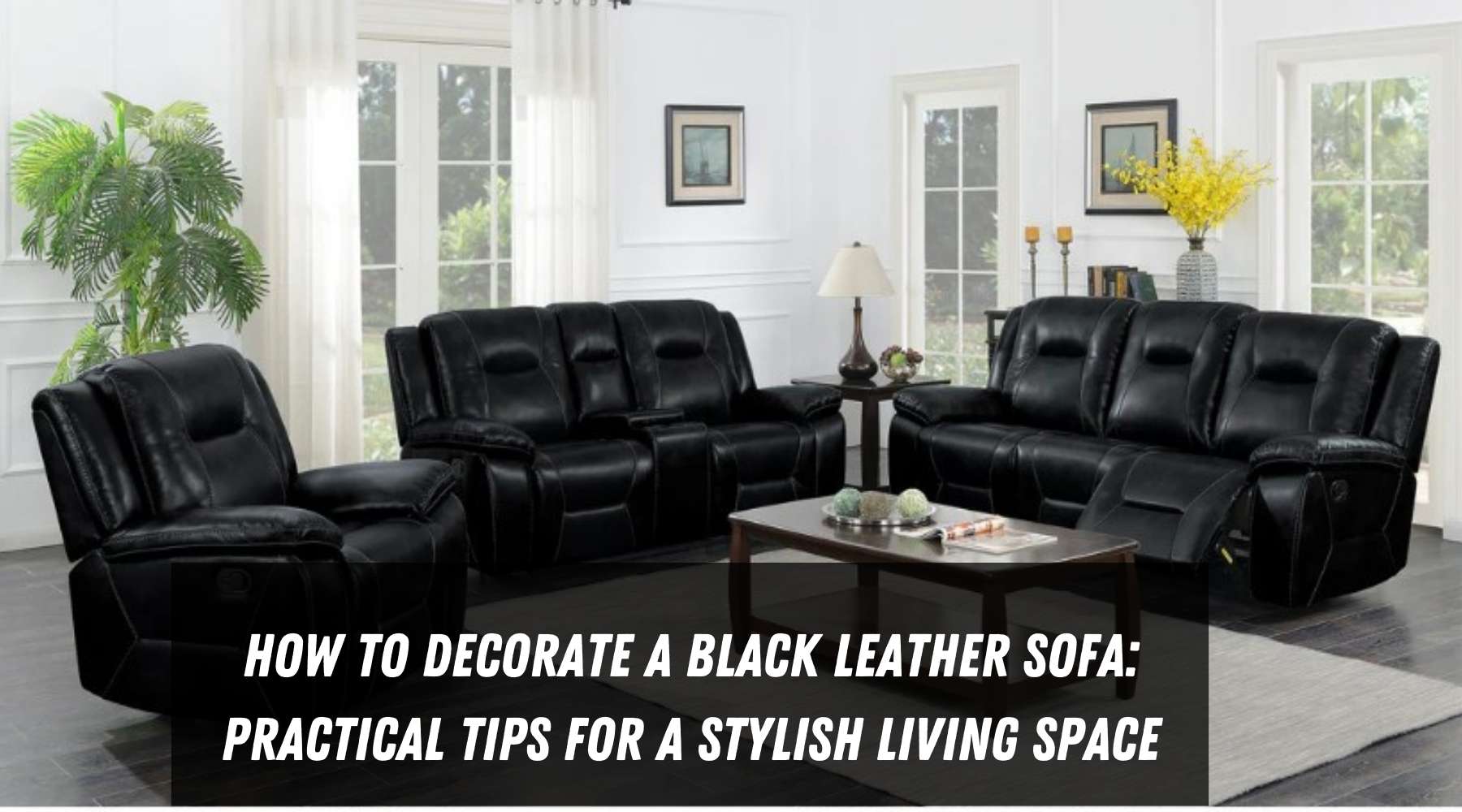 Cushions to match black leather sofa clearance