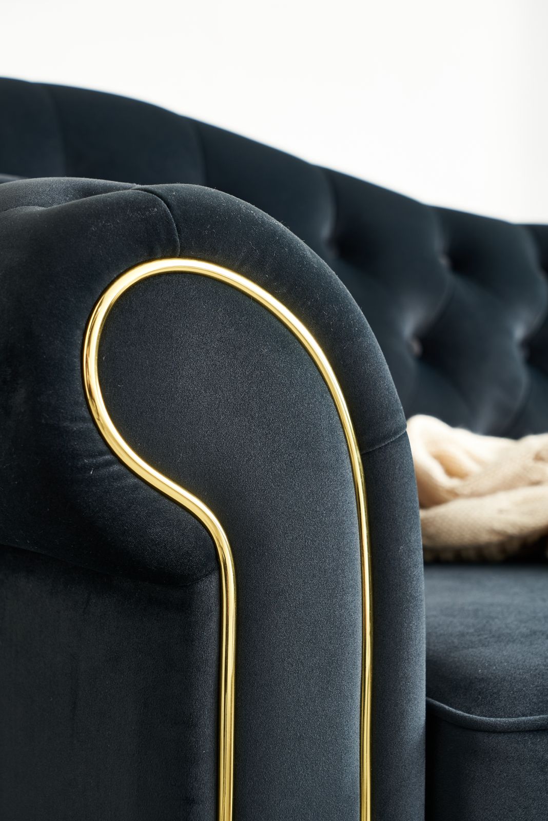 Bliss Premium Velvet Luxury Gold Sofa Set