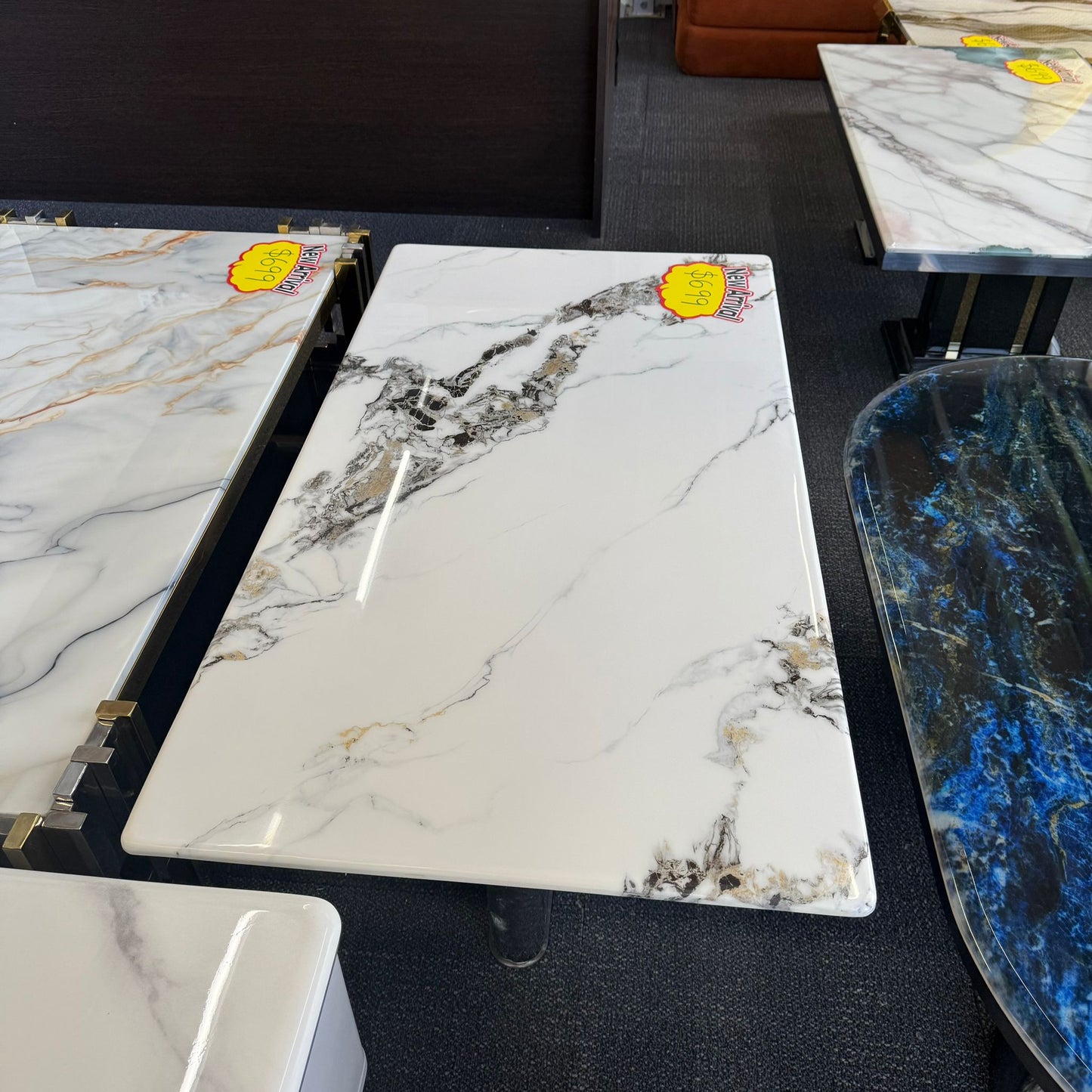 Sierra Faux Marble Coffee Table