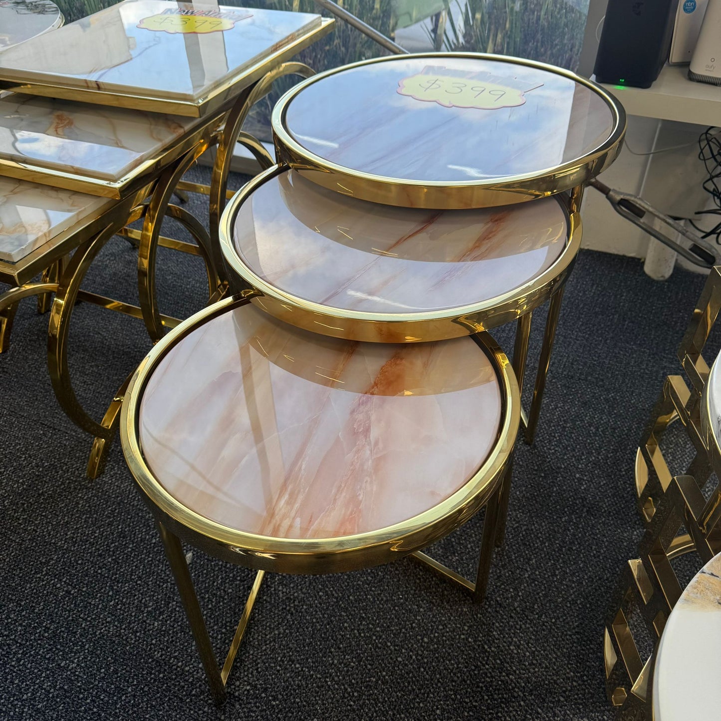 E-5 Tea Table Set - Gold