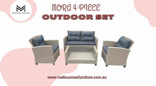 Elevate Your Melbourne Outdoor Living with the Mora 4 Piece Outdoor Set
