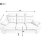 Bari 3+2+1 Leather Sofa Set - Full Brown