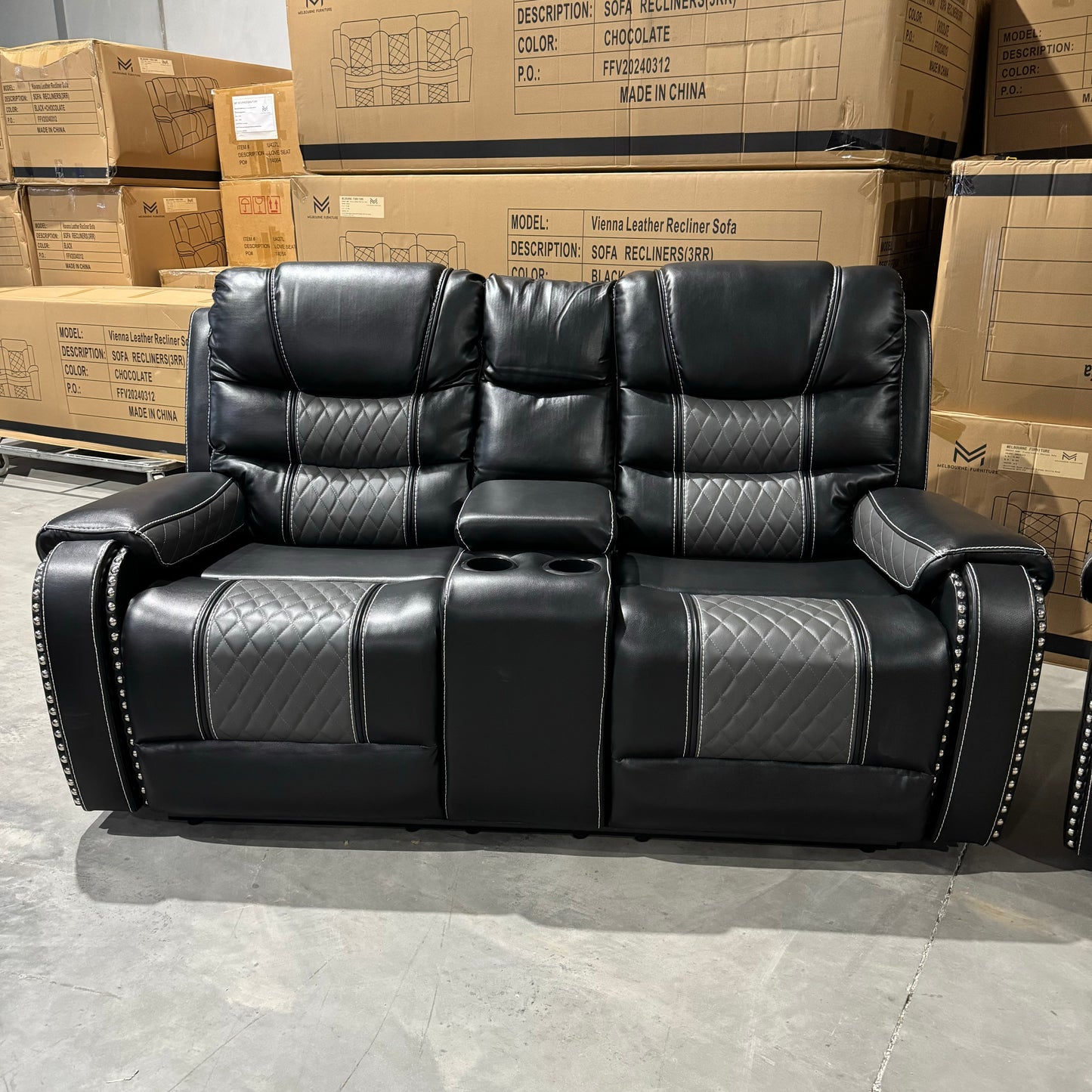 Milan 3+2+1 Leather Recliner Sofa Set