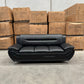 Polaris PU Leather 3+2+1 Seater Sofa Set - Full Black