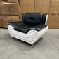 Polaris Air Leather 3+2+1 Seater Sofa Set - White/Black(top)