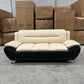 Polaris PU Leather 3+2+1 Seater Sofa Set - Black/Cream(top)