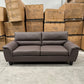 Palermo 3+2+1 Leather Sofa Set- Full Brown