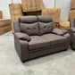 Bari 3+2+1 PU Leather Sofa Set - Full Brown