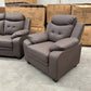 Bari 3+2+1 Leather Sofa Set - Full Brown