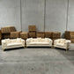 Verona 3+2+1 Seater Velvet Sofa Set - Light Cream