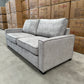 Dylan 3 Seater Pull-Out Sofa Bed + Queen Mattress - Light Grey Fabric