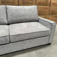 Dylan 3 Seater Pull-Out Sofa Bed + Queen Mattress - Light Grey Fabric