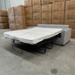 Dylan 3 Seater Pull-Out Sofa Bed + Queen Mattress - Light Grey Fabric