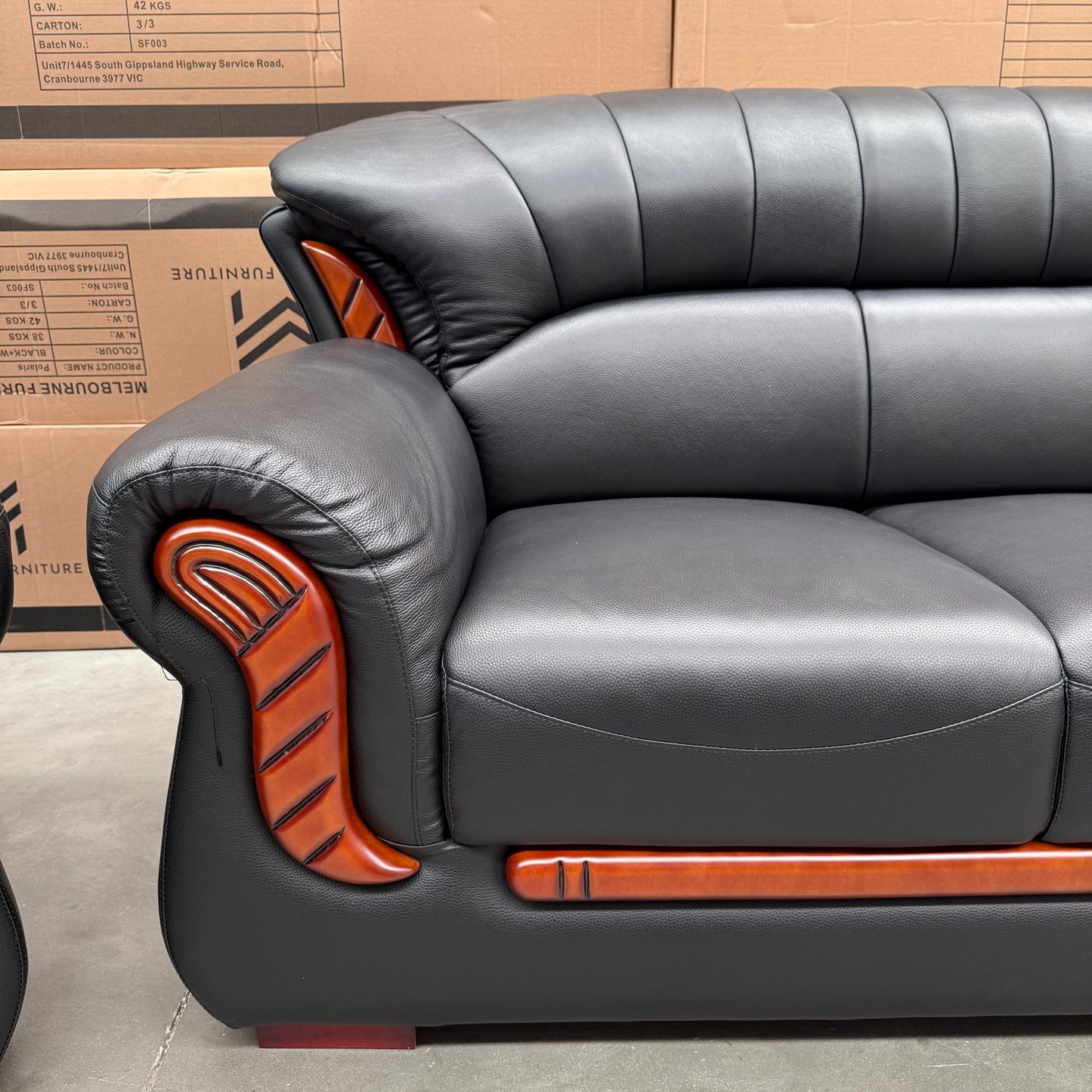 Elmira 3+2+1 Seater Genuine Leather Sofa Set