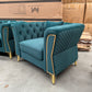 Haven 3+2+1 Seater Sofa Set - Dark Green Velvet