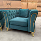 Haven 3+2+1 Seater Sofa Set - Dark Green Velvet