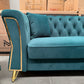 Haven 3+2+1 Seater Sofa Set - Dark Green Velvet