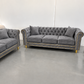Luxe Premium Velvet 3+2+1 Luxury Gold Sofa Set
