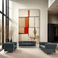 Haven Premium Velvet Luxury Gold Sofa Set