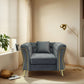 Haven Premium Velvet Luxury Gold Sofa Set