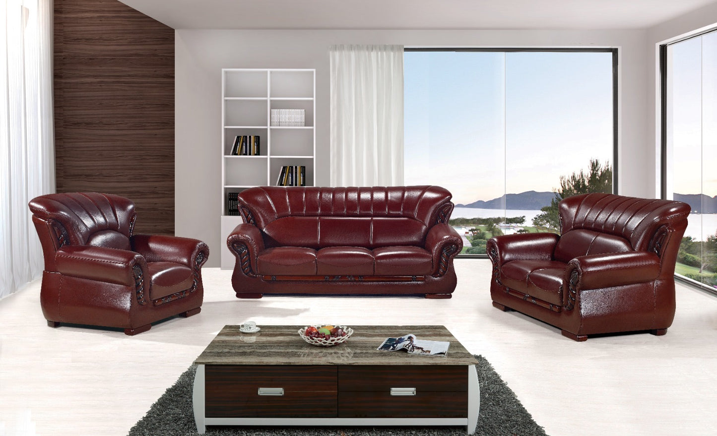 Elmira 3+2+1 Seater Genuine Leather Sofa Set