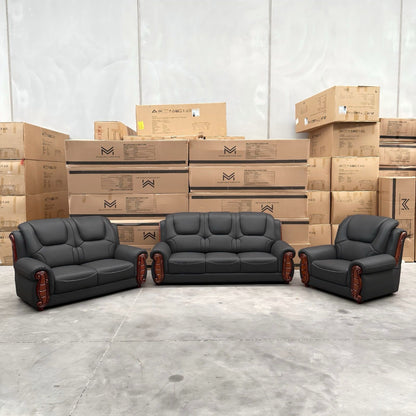 Hearth 3+2+1 Seater Genuine Leather Sofa Set