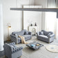 Bliss Premium Velvet Luxury Gold Sofa Set