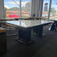 Ava Faux Marble Coffee Table - Black/Green
