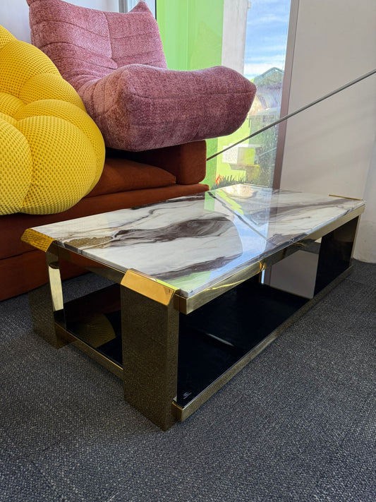 Aurora Faux Marble Coffee Table Set