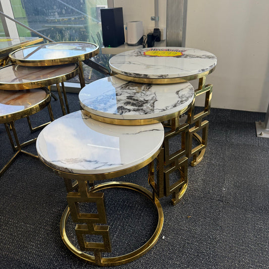 E-7 Tea Table Set - Gold