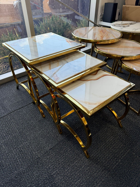 E-10 Tea Table Set - Gold