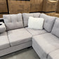 Lincon 6 Seater Sectional Sofa - White Sand