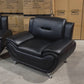 Polaris PU Leather 3+2+1 Seater Sofa Set - Full Black