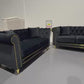 Luxe Premium Velvet 3+2+1 Luxury Gold Sofa Set